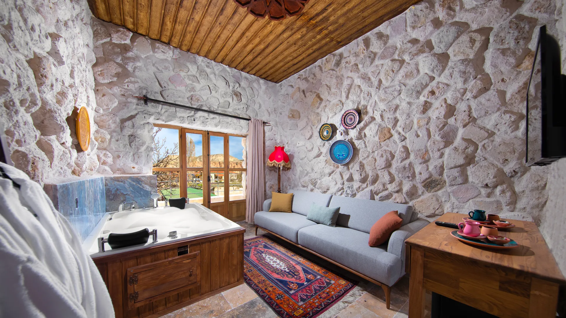 Çavuşin Stone House - Jakuzili Deluxe Oda